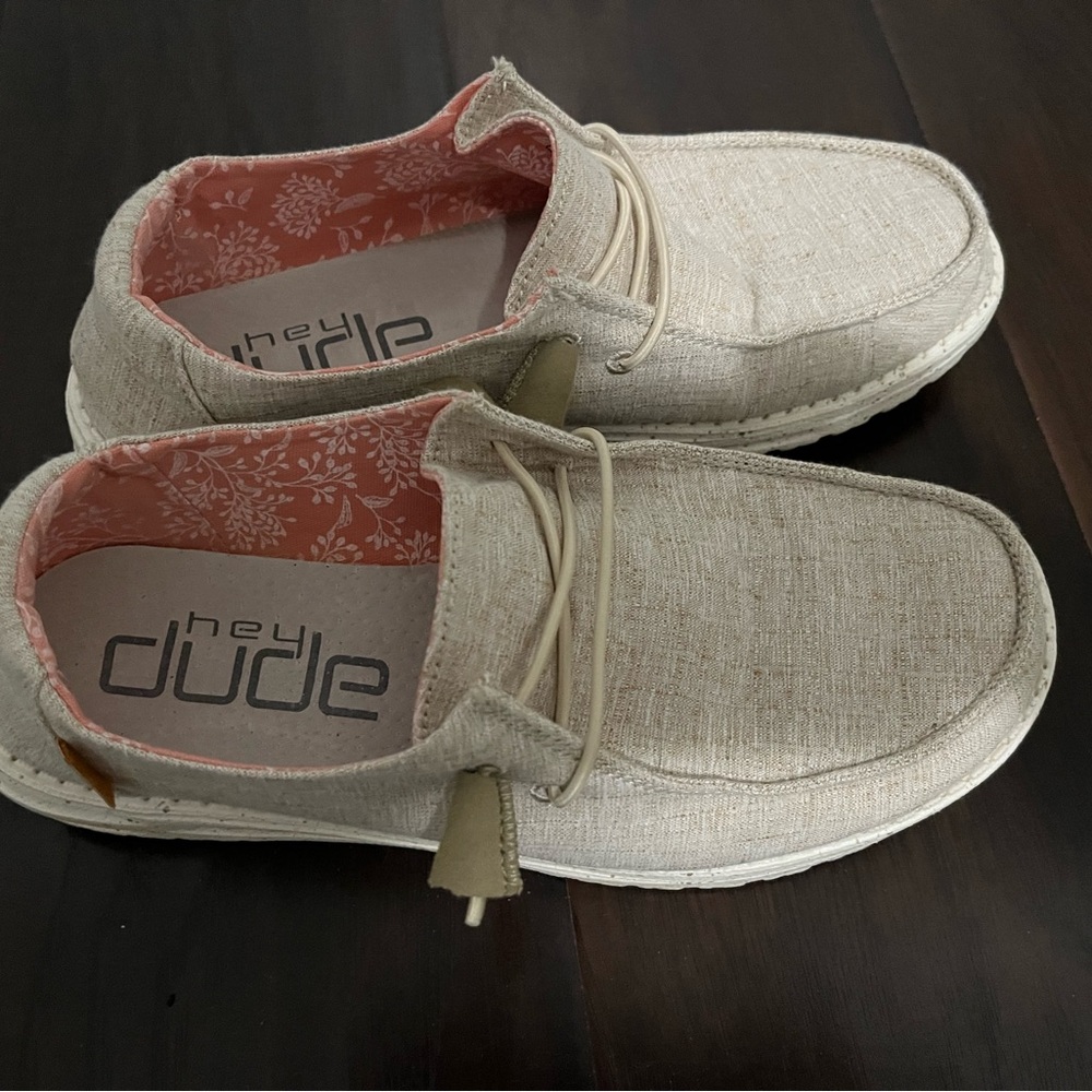 Hey Dude Tan Slip-On Loafers with Comfort Features